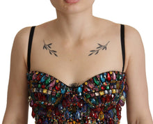 Load image into Gallery viewer, Dolce &amp; Gabbana Multicolor Sleeveless Bustier Jeweled Spring Top
