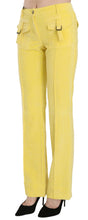 Load image into Gallery viewer, Just Cavalli Chic Yellow Corduroy Mid Waist Pants
