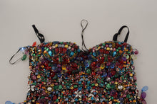 Load image into Gallery viewer, Dolce &amp; Gabbana Multicolor Sleeveless Bustier Jeweled Spring Top
