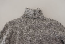 Load image into Gallery viewer, Dolce &amp; Gabbana Elegant Gray Wool-Blend Turtleneck Sweater
