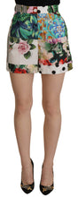 Load image into Gallery viewer, Dolce &amp; Gabbana Floral High Waist Hot Pants Shorts
