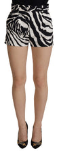 Load image into Gallery viewer, Dolce &amp; Gabbana Zebra Print Mid Waist Hot Pants
