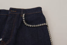 Load image into Gallery viewer, Dolce &amp; Gabbana Chic High Waist Hot Pants Shorts with Crystal Detailing
