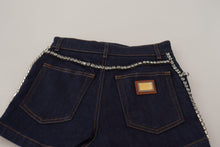 Load image into Gallery viewer, Dolce &amp; Gabbana Chic High Waist Hot Pants Shorts with Crystal Detailing
