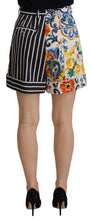 Load image into Gallery viewer, Dolce &amp; Gabbana Majolica High Waist Designer Bermuda Shorts
