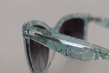 Load image into Gallery viewer, Dolce &amp; Gabbana Elegant Blue Lace-Crystal Sunglasses
