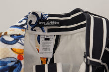 Load image into Gallery viewer, Dolce &amp; Gabbana Majolica High Waist Designer Bermuda Shorts
