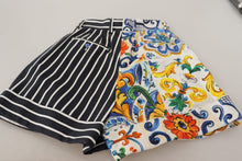 Load image into Gallery viewer, Dolce &amp; Gabbana Majolica High Waist Designer Bermuda Shorts
