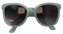 Load image into Gallery viewer, Dolce &amp; Gabbana Elegant Blue Lace-Crystal Sunglasses
