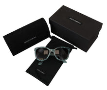 Load image into Gallery viewer, Dolce &amp; Gabbana Elegant Blue Lace-Crystal Sunglasses
