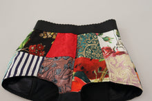 Load image into Gallery viewer, Dolce &amp; Gabbana Multicolor Patchwork High Waist Hot Pants
