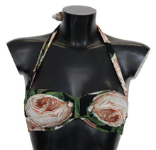 Load image into Gallery viewer, Dolce &amp; Gabbana Floral Elegance Elastic Bikini Top
