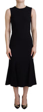 Load image into Gallery viewer, Dolce &amp; Gabbana Elegant Fit and Flare Black Sheath Dress
