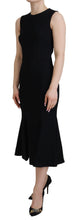 Load image into Gallery viewer, Dolce &amp; Gabbana Elegant Fit and Flare Black Sheath Dress
