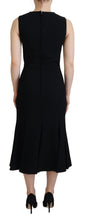 Load image into Gallery viewer, Dolce &amp; Gabbana Elegant Fit and Flare Black Sheath Dress
