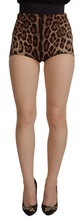 Load image into Gallery viewer, Dolce &amp; Gabbana Leopard Print High Waist Hot Pants Shorts
