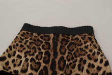 Load image into Gallery viewer, Dolce &amp; Gabbana Leopard Print High Waist Hot Pants Shorts
