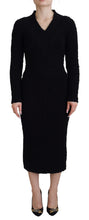 Load image into Gallery viewer, Dolce &amp; Gabbana Elegant Black Wool Blend Sweater Dress
