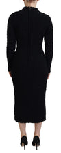 Load image into Gallery viewer, Dolce &amp; Gabbana Elegant Black Wool Blend Sweater Dress
