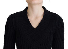 Load image into Gallery viewer, Dolce &amp; Gabbana Elegant Black Wool Blend Sweater Dress
