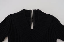 Load image into Gallery viewer, Dolce &amp; Gabbana Elegant Black Wool Blend Sweater Dress
