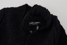 Load image into Gallery viewer, Dolce &amp; Gabbana Elegant Black Wool Blend Sweater Dress

