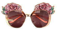 Load image into Gallery viewer, Dolce &amp; Gabbana Chic Rose Sequin Embroidered Sunglasses
