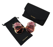 Load image into Gallery viewer, Dolce &amp; Gabbana Chic Rose Sequin Embroidered Sunglasses
