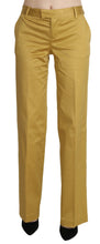 Load image into Gallery viewer, Just Cavalli Mustard Mid Waist Tailored Cotton Pants
