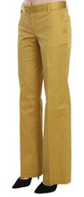 Load image into Gallery viewer, Just Cavalli Mustard Mid Waist Tailored Cotton Pants
