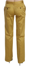 Load image into Gallery viewer, Just Cavalli Mustard Mid Waist Tailored Cotton Pants
