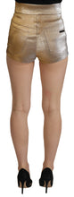 Load image into Gallery viewer, Dolce &amp; Gabbana Gold High Waist Hot Pants Shorts
