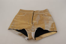 Load image into Gallery viewer, Dolce &amp; Gabbana Gold High Waist Hot Pants Shorts
