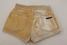 Load image into Gallery viewer, Dolce &amp; Gabbana Gold High Waist Hot Pants Shorts
