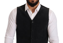 Load image into Gallery viewer, Dolce &amp; Gabbana Elegant Black Cotton Formal Dress Vest
