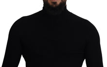 Load image into Gallery viewer, Dolce &amp; Gabbana Elegant Black Wool Half Zip Turtleneck Sweater
