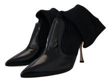 Load image into Gallery viewer, Dolce &amp; Gabbana Black Socks Stiletto Heels Booties Shoes
