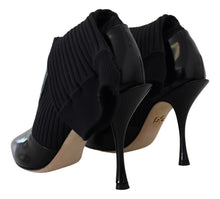 Load image into Gallery viewer, Dolce &amp; Gabbana Black Socks Stiletto Heels Booties Shoes
