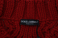 Load image into Gallery viewer, Dolce &amp; Gabbana Elegant Red Virgin Wool Cardigan
