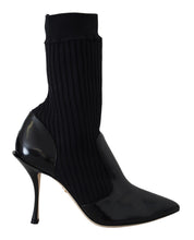 Load image into Gallery viewer, Dolce &amp; Gabbana Black Socks Stiletto Heels Booties Shoes
