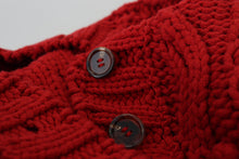 Load image into Gallery viewer, Dolce &amp; Gabbana Elegant Red Virgin Wool Cardigan
