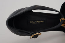 Load image into Gallery viewer, Dolce &amp; Gabbana Elegant Gold-Embellished Leather Sandals
