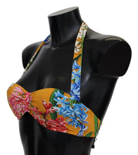 Load image into Gallery viewer, Dolce &amp; Gabbana Sunny Floral Bikini Top - Summer Elegance
