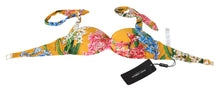 Load image into Gallery viewer, Dolce &amp; Gabbana Sunny Floral Bikini Top - Summer Elegance
