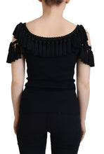 Load image into Gallery viewer, Dolce &amp; Gabbana Elegant Black Cotton Tank Top Blouse
