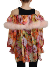 Load image into Gallery viewer, Dolce &amp; Gabbana Elegant Silk Floral Off-Shoulder Blouse
