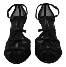 Load image into Gallery viewer, Dolce &amp; Gabbana Black Stiletto High Heels Sandals Shoes
