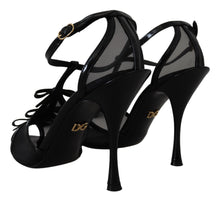 Load image into Gallery viewer, Dolce &amp; Gabbana Black Stiletto High Heels Sandals Shoes
