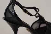 Load image into Gallery viewer, Dolce &amp; Gabbana Black Stiletto High Heels Sandals Shoes
