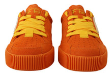 Load image into Gallery viewer, Dolce &amp; Gabbana Orange Leather P.j. Tucker Sneakers Shoes
